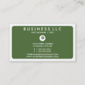 modderbilard (aanpasbare kleur) visitekaartje (Achterkant)