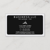 modderdolfijn (aanpasbare kleur) visitekaartje (Achterkant)