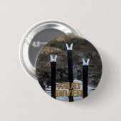 Modderduiker met titel ronde knop button 5,7 cm (Voorkant /achterkant)