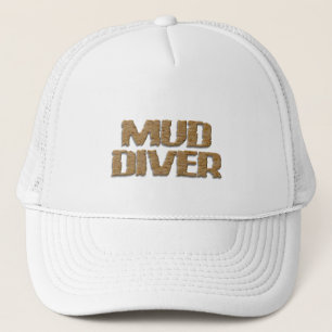 Modderduiker witte schuim truckerhoed trucker pet