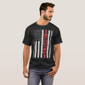 Modderende Amerikaanse vlag 4 juli Modder Bogging  T-shirt (Voorkant volledig)