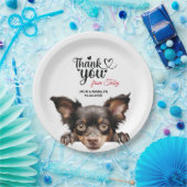 modderhond papieren bordje (Feest)