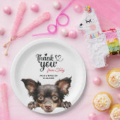 modderhond papieren bordje (Feest)