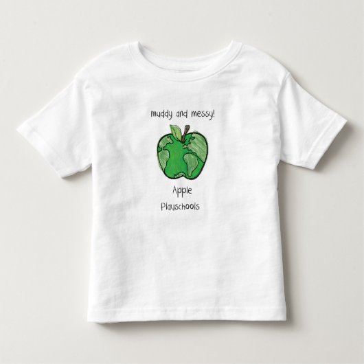 modderig en rommelig (peuter) kinder shirts (Voorkant)