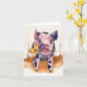 modderig varkentje kaart (Gele Bloem)