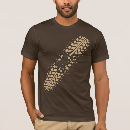 Modderige Dirt Bike T-shirt (Voorkant)