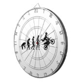 Modderige fiets evolutie dartbord (Voorkant Rechts)