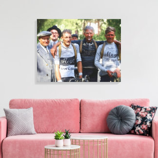 Modderige Gezichten Tour de France 1928 Na Etappe  Canvas Afdruk