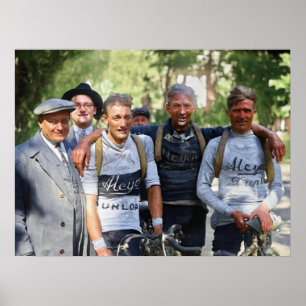 Modderige Gezichten Tour de France 1928 Na Etappe Poster