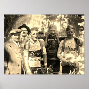 Modderige Gezichten Tour de France 1928 Na Etappe Poster