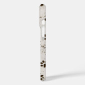 Modderige hondenpootafdrukken Case-Mate iPhone case (Achterkant / Links)