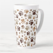 Modderige Pootafdruk Latte Mok (Rechterhoek)