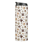 Modderige Pootafdrukken Thermische Bekerkop Thermosbeker (Geroteerd rechts)