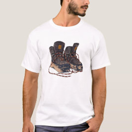 Modderige Wandelschoenen Grafisch Outdoor Avontuur T-shirt