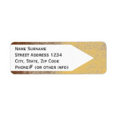 Modderliefhebber Bruin Splash Verouderde verf +Kie Etiket (Voorkant)