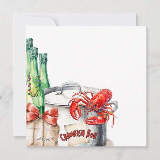 modderpoel | Roodbaars kookfeest Kaart (Achterkant)