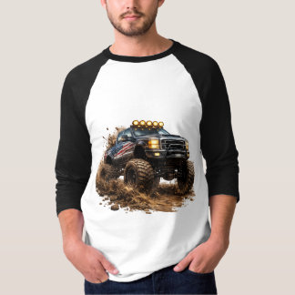 Moddertruckkracht – Off-Road Beest-ontwerp T-shirt
