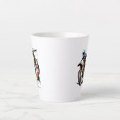 Modderwaanzin | latte mok (Voorkant)