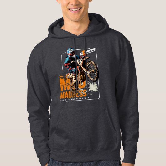 Modderwaanzin | MANNEN Hoodie (Voorkant)