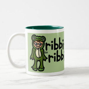 modderwater-mok. tweekleurige koffiemok