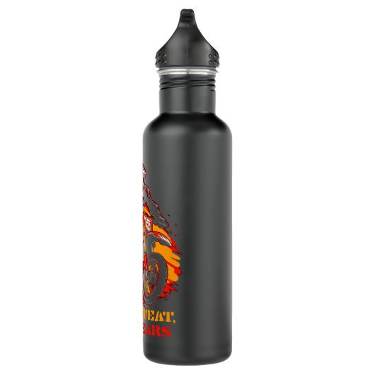 Modderzweet en tandwielen crossers motorcross waterfles  (Rechts)