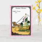 Mode 1801 van het regentaat wenskaart kaart (Gele Bloem)