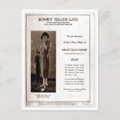 mode 1920: damesgolf draag briefkaart (Voorkant)