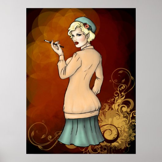 mode 1920 - Georgette the FLapper Girl Poster (Voorkant)