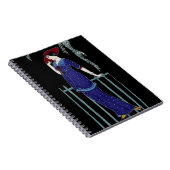 Mode 1920 van Parijs elegante dame Notitieboek (Rechterzijde)