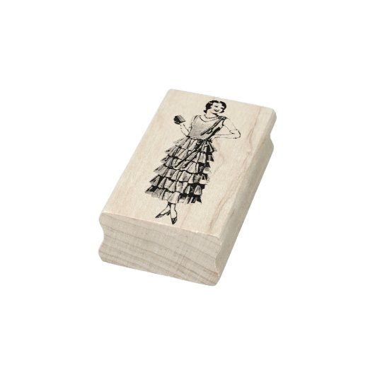 mode 1930s Model Rubber Art Stamp Rubberstempel (Stempel)