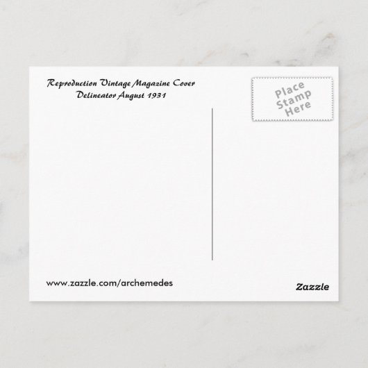  Mode 1931 Briefkaart (Achterkant)