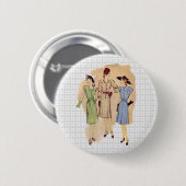 Mode 1940 Ronde Button 5,7 Cm (Voorkant /achterkant)