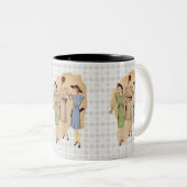  Mode 1940 Tweekleurige Koffiemok (Voorkant rechts)