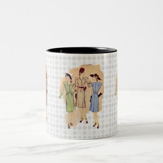  Mode 1940 Tweekleurige Koffiemok (Center)