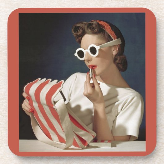 mode 1950 foto bier onderzetter (Voorkant)