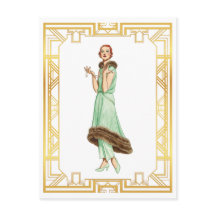  Mode 20s Flapper Pant Dress Art