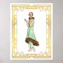  Mode 20s Flapper Pant Dress Art