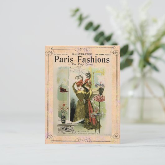 Mode 2 van Parijs: Briefkaart / Uitnodiging / RSVP (Staand voorkant)