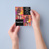  mode 60s muziekretro-verkoop flyers (Hand)