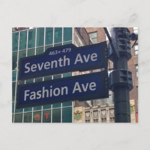 Mode 7Avenue Garment District NYC Street Briefkaart