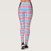 Mode Abstract Kolkende Golven Leggings (Achterkant)