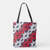 Mode abstract wervelend patroon tote bag (Achterkant)