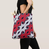 Mode abstract wervelend patroon tote bag (Dichtbij)