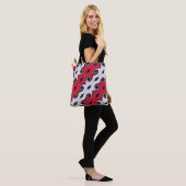 Mode abstract wervelend patroon tote bag (Op model)