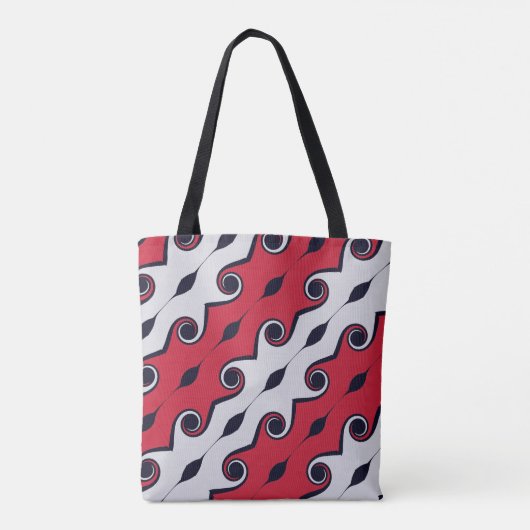 Mode Abstract wervelpatroon Tote Bag (Achterkant)