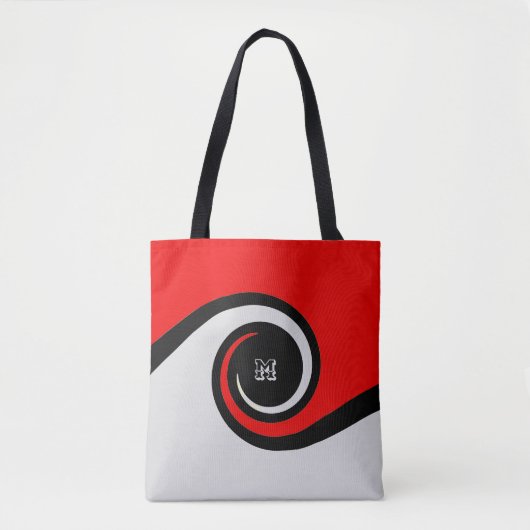 Mode Abstracte golven Tote Bag (Voorkant)