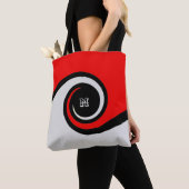 Mode Abstracte golven Tote Bag (Dichtbij)