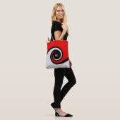 Mode Abstracte golven Tote Bag (Op model)
