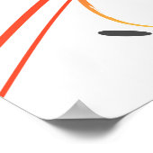 Mode Abstracte Loriket Paint Splatter Poster (Hoek)