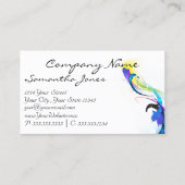 Mode Abstracte Loriket Paint Splatter Visitekaartje (Achterkant)